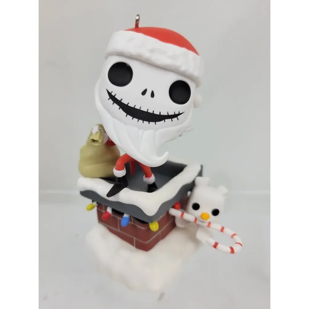 Hallmark Keepsake Christmas Ornament Jack Skellington And Zero Funko Pop 2023